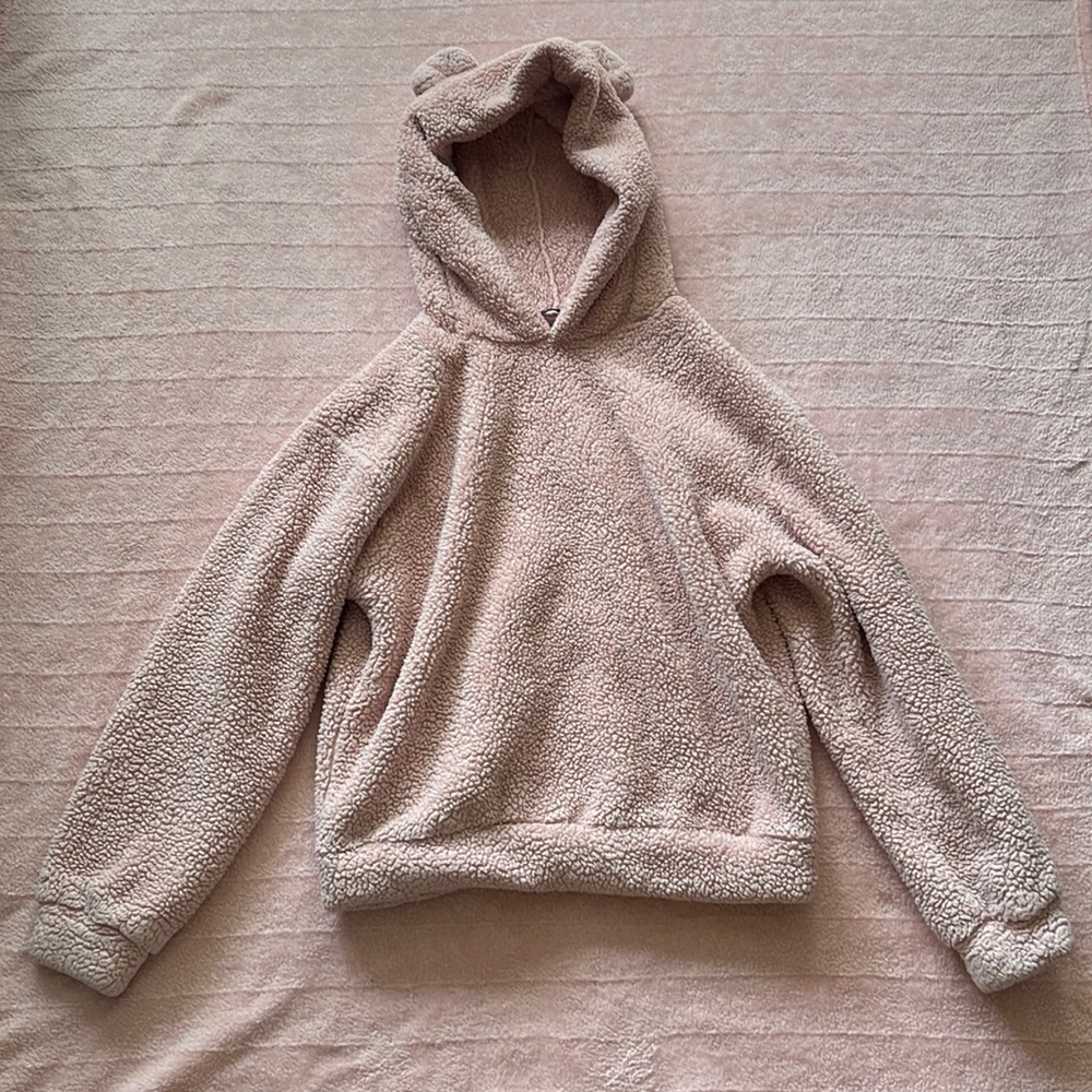 Small Pink Bear Ear Hoodie